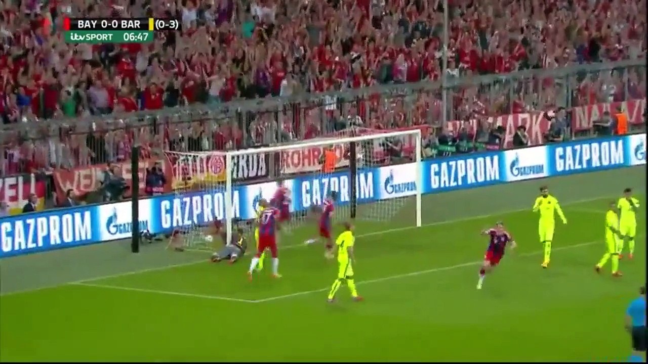1-0 Mehdi Benatia Goal | FC Bayern Munich vs FC Barcelona 12.05.2015