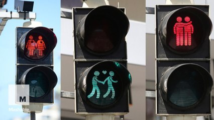 Vienna is replacing the little figures in traffic lights with same-sex couples