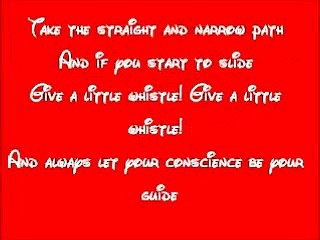 Pinocchio-Give A Little Whistle Lyrics