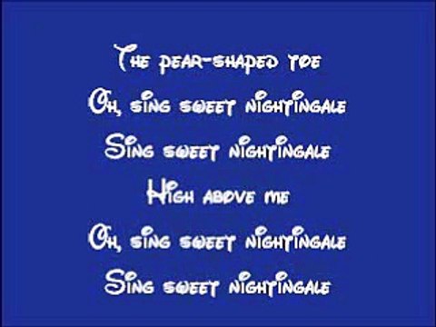Cinderella-Sing Sweet Nightingale Lyrics