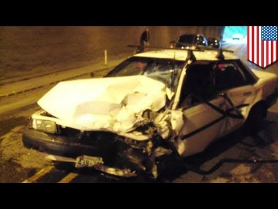 トンネルで息止め？衝突事故