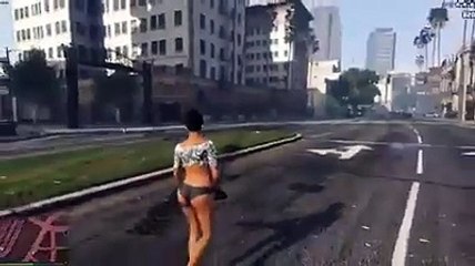 GTA V : Cette Femme Tue tout le Monde sans Pitié