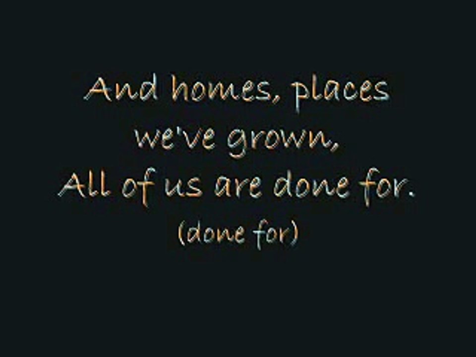 Coldplay- 'Don't Panic' Lyrics.