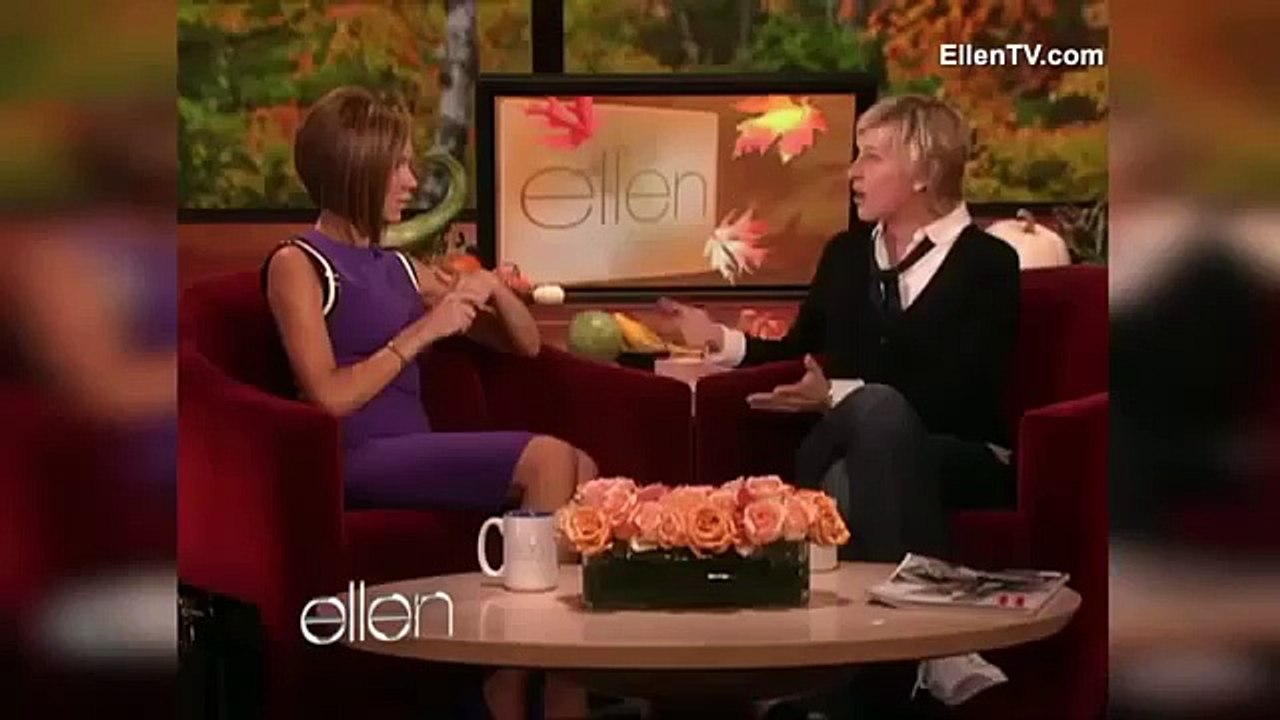 Victoria Beckham and Ellen swap shoes archive