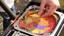 Paint on a Speaker at 2500fps - The Slow Mo Guys
