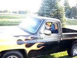 1973 chevy C10 454 Rat Rod Burnout