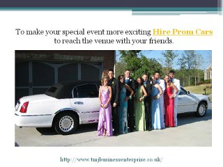 Car Hire For Prom Night - TMJ Business Enterprise