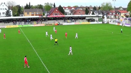 Incredible football trick shot during game!