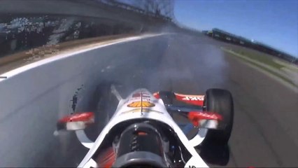 Helio Castroneves walks away from horrifying crash in Indy 500 practice