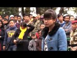 Girl sings self composed Nepali song in honour of Sikkim CM