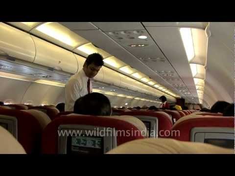Safety instructions on board Kingfisher Airlines A320