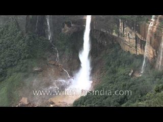 Nohkalikai Falls in Cherapunji - Tallest plunge waterfall in India