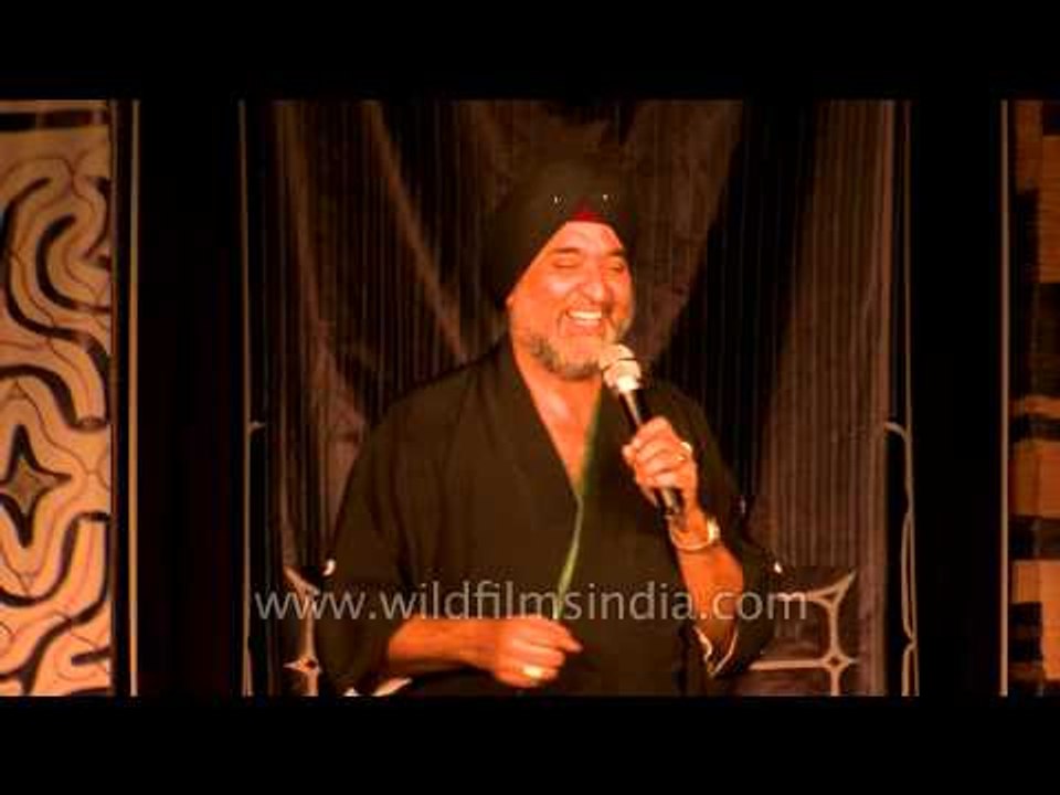 Indian singer Sarbjit Singh Chadha sings Japanese enka song