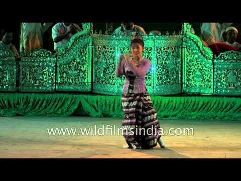 Nat dance of Myanmar performed at Sangai festival