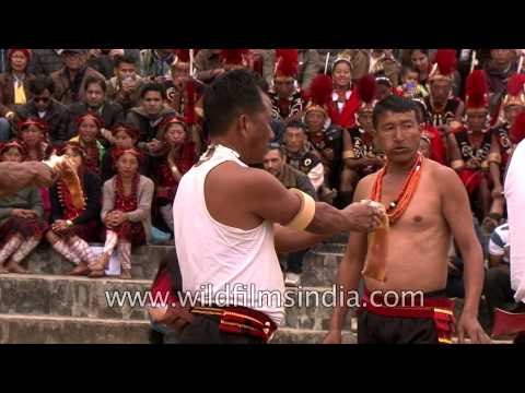 Hunger games of Sumi Naga tribes - Pork eating competition, Nagaland