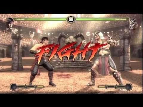 Mortal Kombat 9 - How to Beat Shao Kahn vs Liu Kang (EASY) HD