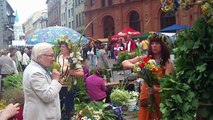 Jani and Ligo celebration in Riga, Latvia (mid summer day)