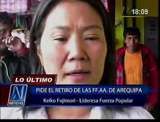 Keiko Fujimori: Proyecto Tía María debe ser suspendido