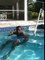 Keith Eloi jumps out of the Pool BACKWARDS!!!!