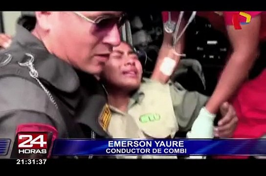 Los Olivos: seis heridos tras choque de combi contra bus de transporte público