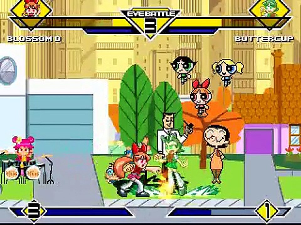 DG MUGEN Powerpuff Girls D Showdown (Blossom D vs. Buttercup D) video Dailymotion