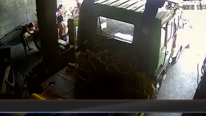 Lastik tamircisinde akıl almaz kaza!