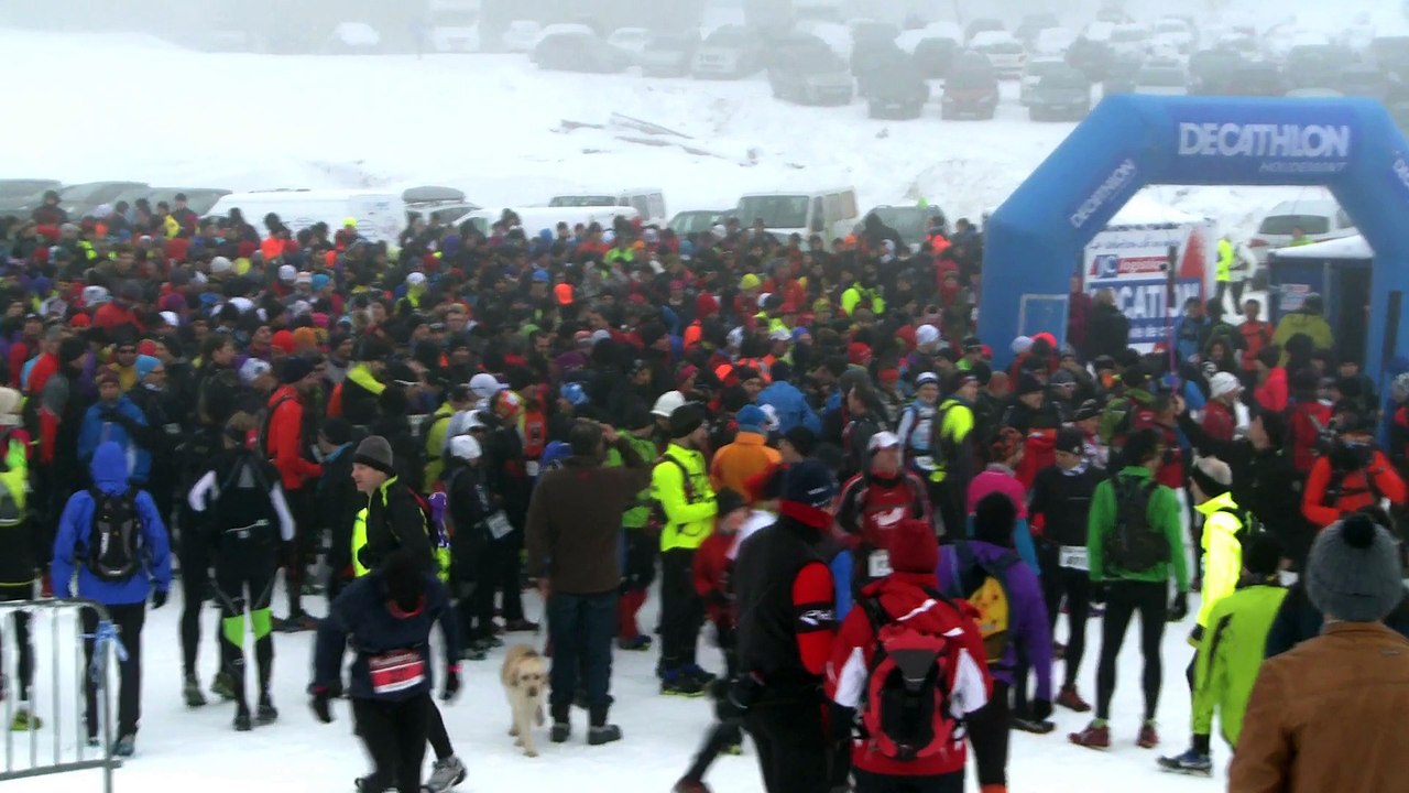 Le trail blanc des Vosges 2014 dans la station de Rouge Gazon