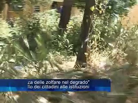 Piazza delle zolfare nel degrado. Appello dei cittadini alle isituzioni