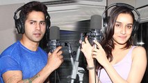 Varun, Shraddha At ABCD2 Song Recording