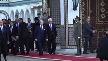 Filistin Devlet Başkanı Mahmud Abbas Tunus'ta