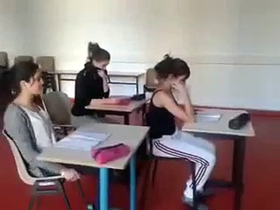 Girls slap in Classroom