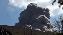 MUST WATCH: Volcano explodes metres from tourists
