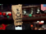 Shia LaBeouf paper bag: actor wears grocery bag to Nymphomaniac premiere
