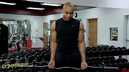 How to Do a Barbell Biceps Curl For Dummies