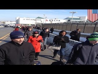 New York airport terminal evacuated over smoking bag