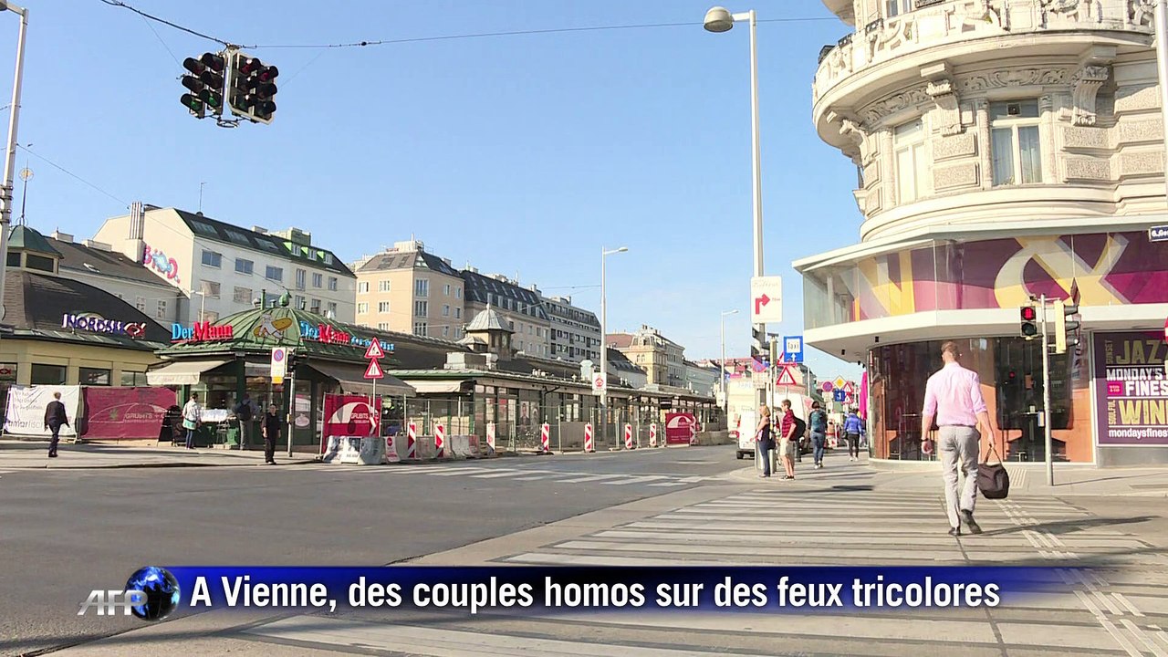 À Vienne, des feux piétons "gay" avant l'Eurovision