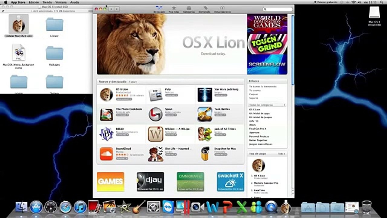 Como Descargar e instalar MAC OS X LION (10.7) GRATIS en español
