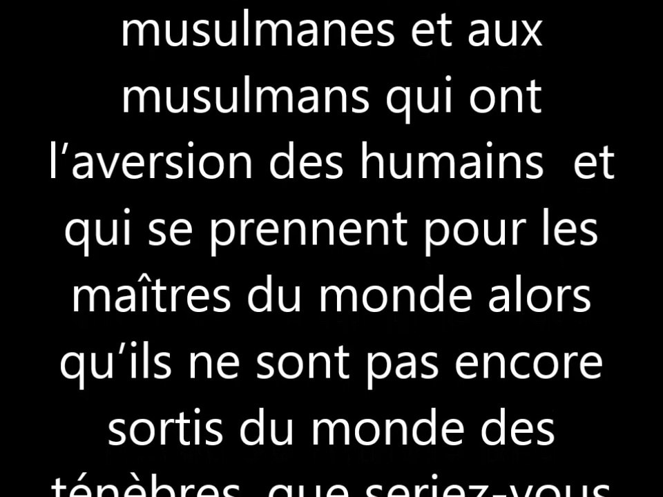 ISLAM ET SES VICTIMES !