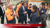 Veliler tatbikatı gerçek sanınca...