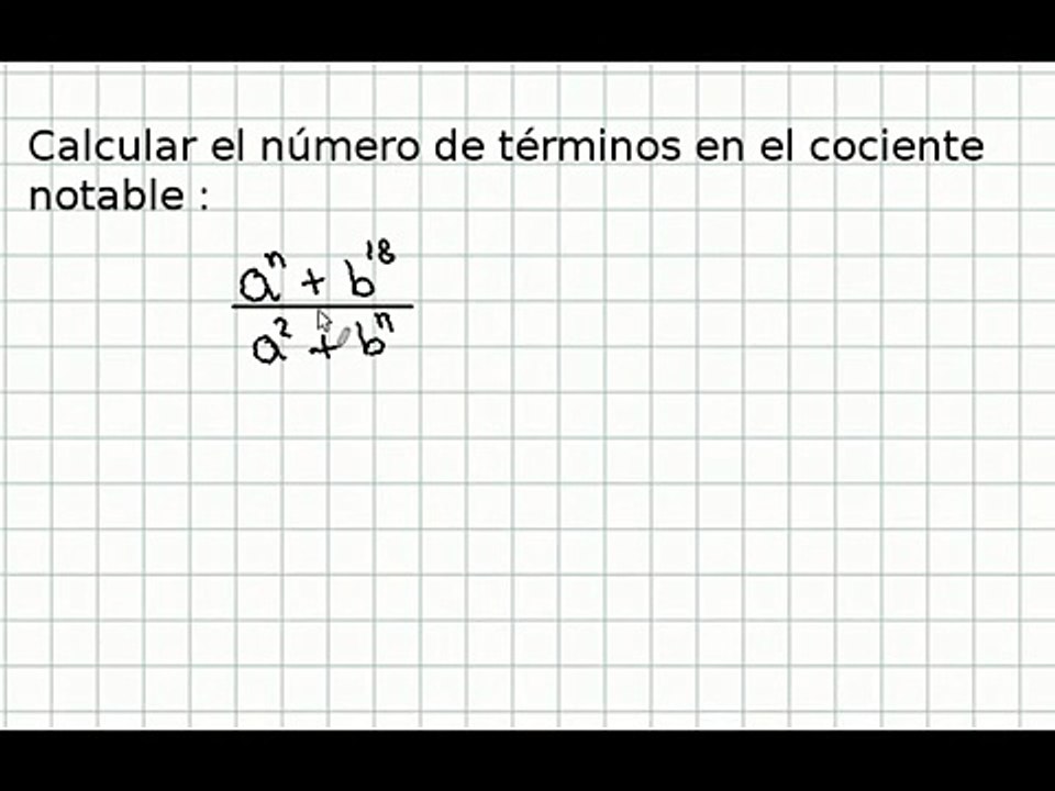 Cocientes Notables. Ejercicios 1, 2 y 3.