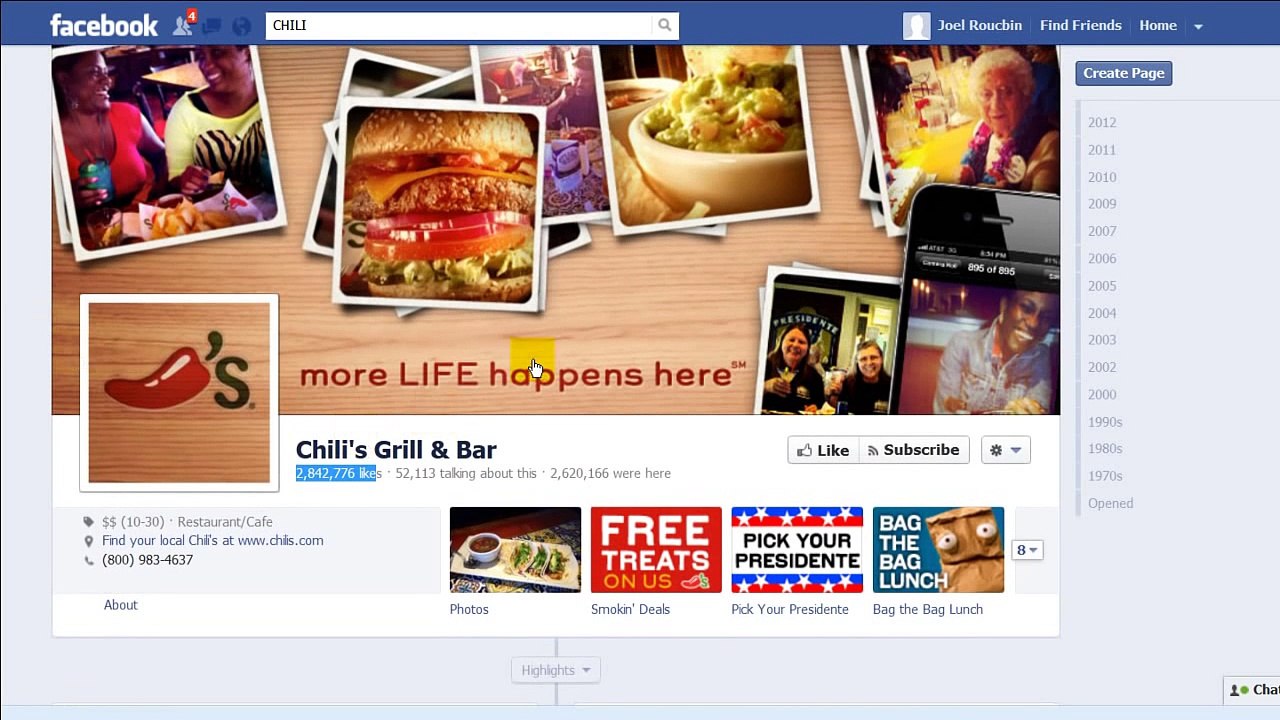 Chili's Restaurants: A 2.8 Million "Likes" Case Study on Restaurant Facebook Marketing