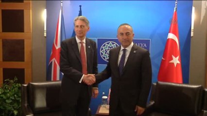 Çavuşoğlu, İngiltere ve Makedonya Dışişleri Bakanları ile Görüştü