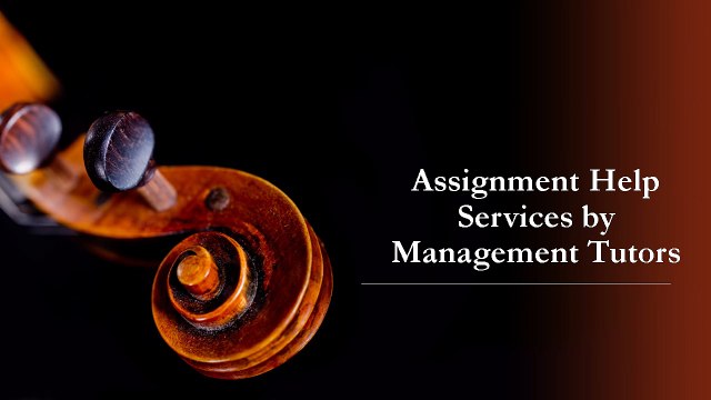 Assignment Help Services by Management Tutors