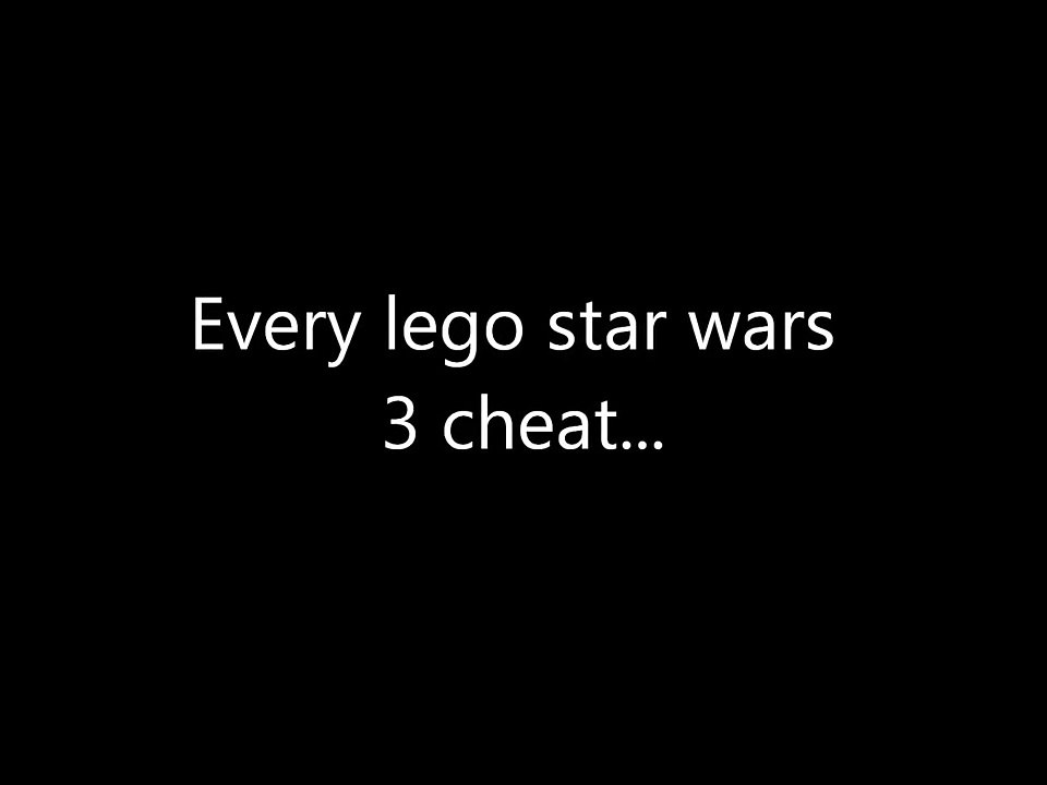 ALL Lego Star Wars 3 Cheats