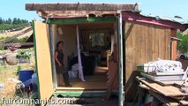 California DIY, shipping container tiny home and a cargo trailer bedroom