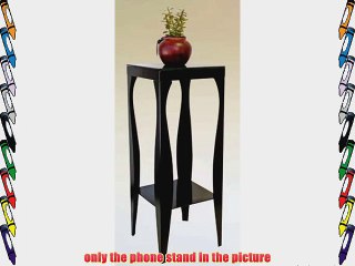 Phone / Plant Stand in Black Finish ADS6082-bk