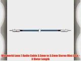 Wireworld Luna 7 Audio Cable 3.5mm to 3.5mm Stereo Mini Jack - 3 Meter Length