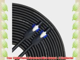 GLS Audio 50 feet Speaker Cable 12AWG Patch Cords - 50 ft Speakon to Speakon Professional Cables