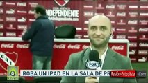 Insólito hincha de Independiente se roba Tablet y es captado por las cámaras en Vivo VÍDEO (1)