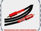 Better Cables 3.28 feet (1 meter) Silver Serpent Subwoofer Cable - High-End High-Performance